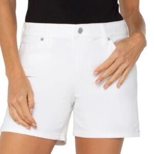 NEW Liverpool Eco Vickie white denim shorts